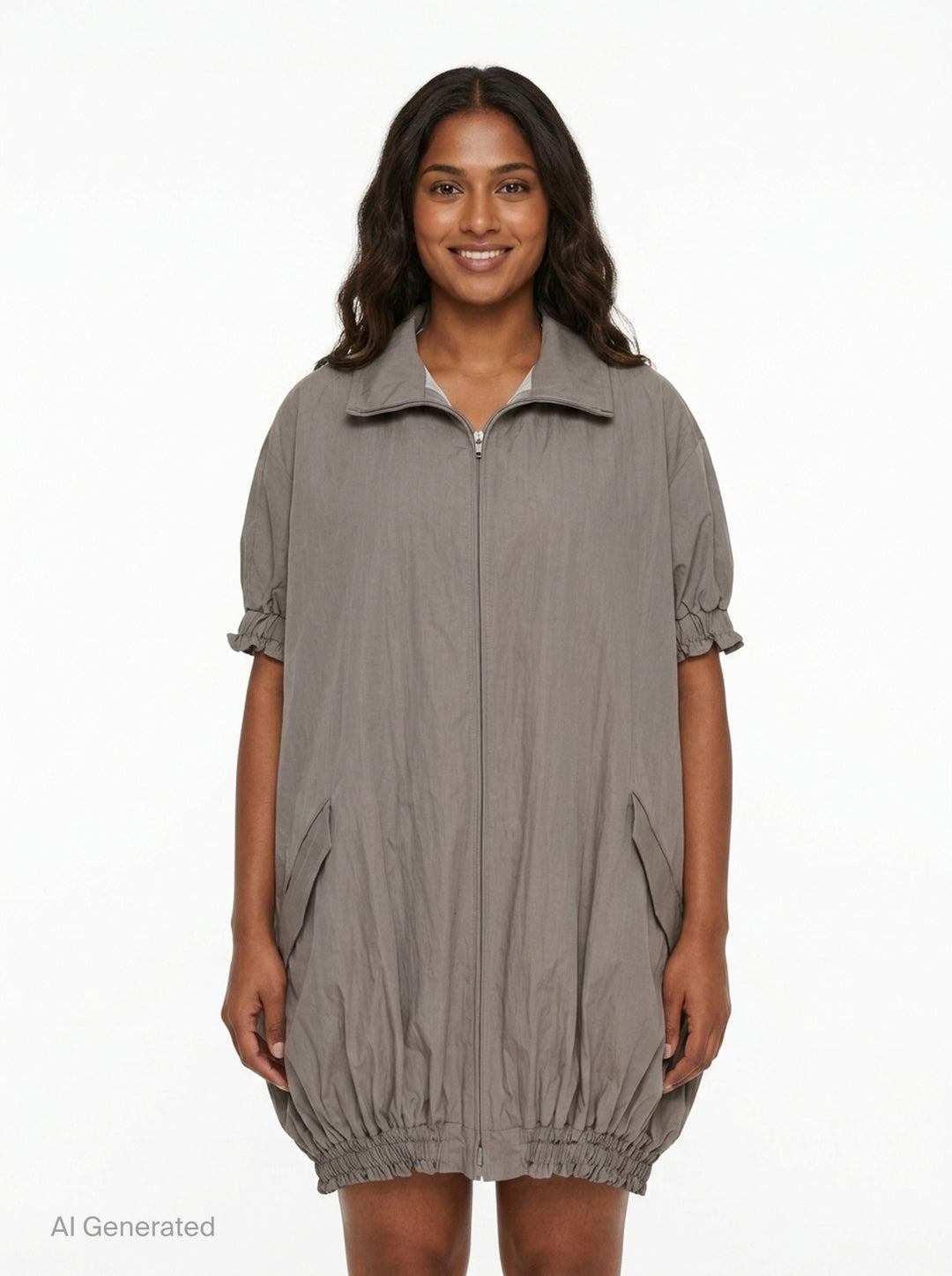 Short Sleeve Balloon Jacket | Yohji Yamamoto | Club21 - front