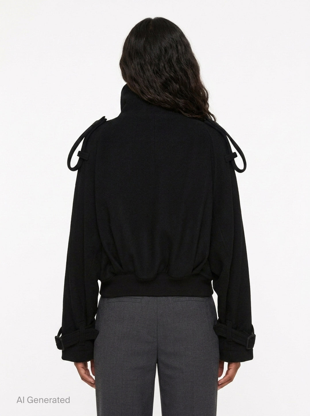 Short Trench Jacket | Yohji Yamamoto | Club21 - back