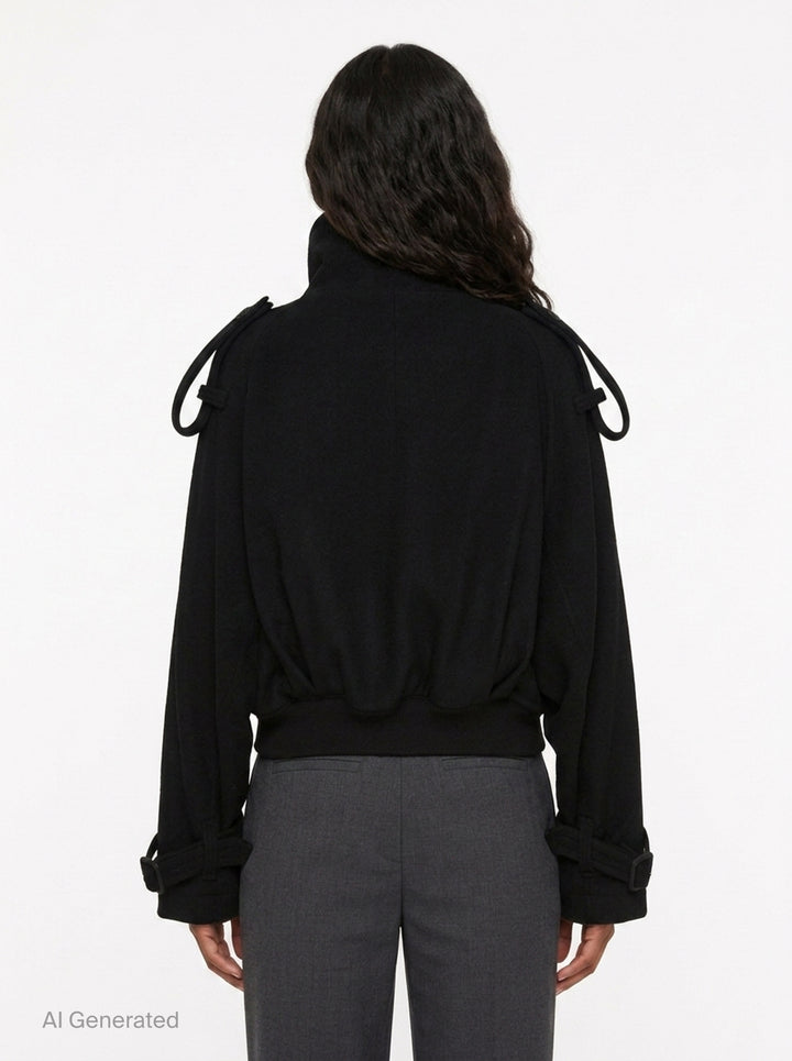 Short Trench Jacket | Yohji Yamamoto | Club21 - back