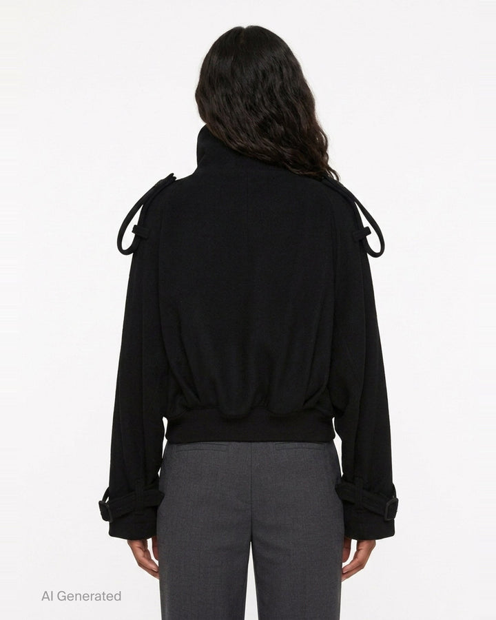 Short Trench Jacket | Yohji Yamamoto | Club21 - back