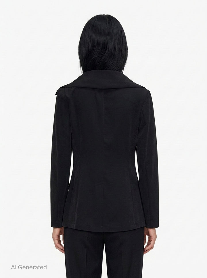 Stole Detail Single Jacket | Yohji Yamamoto | Club21 - back