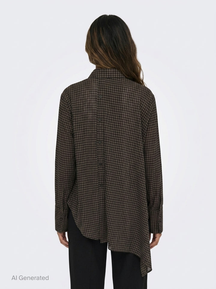 Unbalance Draped Blouse | Yohji Yamamoto | Club21 - back