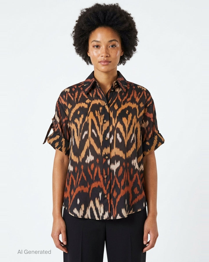 Aster Relaxed Shirt | Zimmermann | Club21 - front