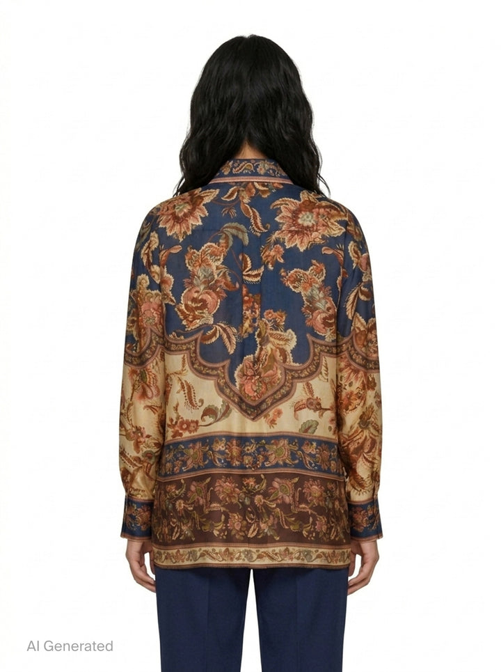 Aster Relaxed Shirt | Zimmermann | Club21 - back