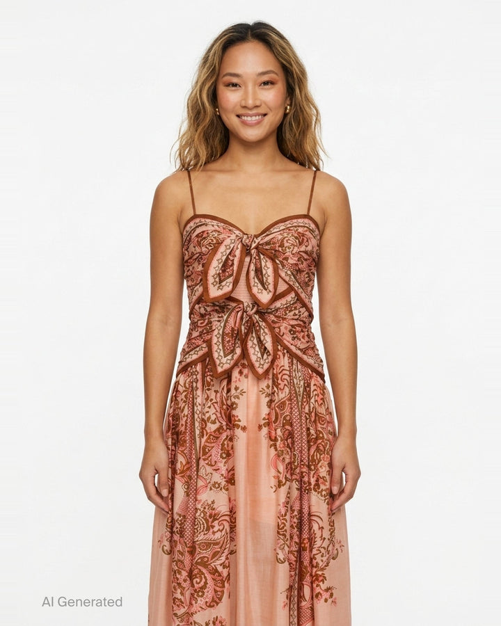 Aster Scarf Midi Dress | Zimmermann | Club21 - front