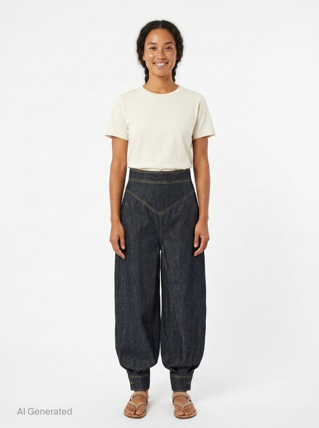 Denim Harem Pants | Zimmermann | Club21 - front