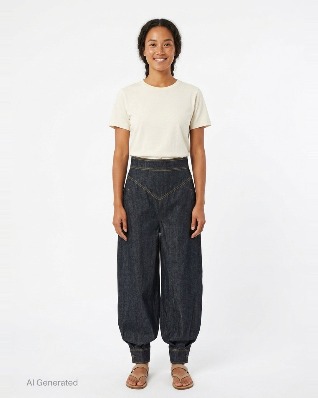 Denim Harem Pants | Zimmermann | Club21 - front