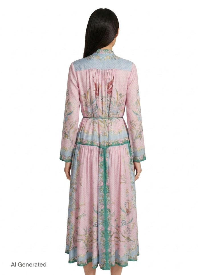 Indra Long Sleeve Maxi Dress | Zimmermann | Club21 - back