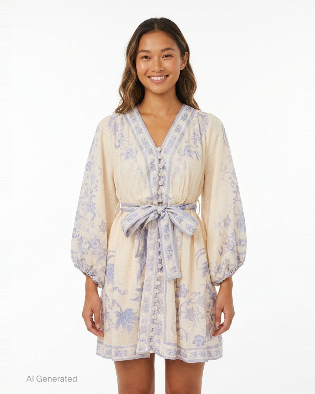 Indra Plunge Mini Dress | Zimmermann | Club21 - front
