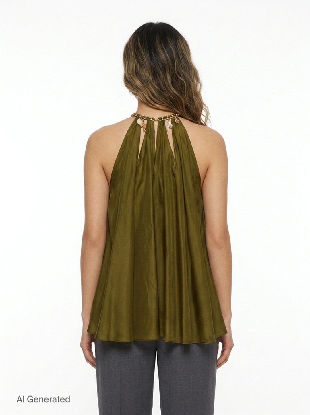 Mahon Chain Neck Blouse | Zimmermann | Club21 - back