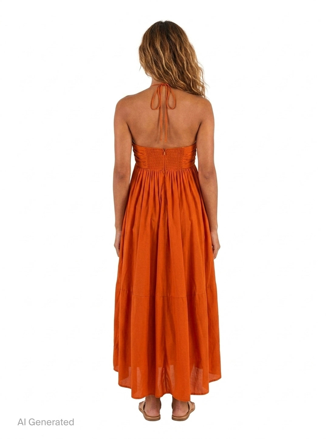 Mahon Halter Maxi Dress | Zimmermann | Club21 - back