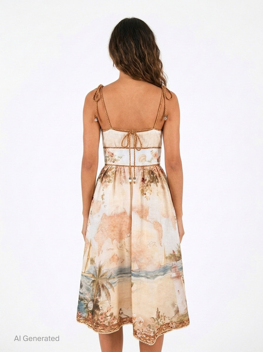 Mahon Picnic Midi Dress | Zimmermann | Club21 - back