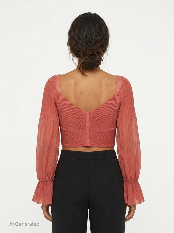Pleated Bodice Wrap Top | Zimmermann | Club21 - back