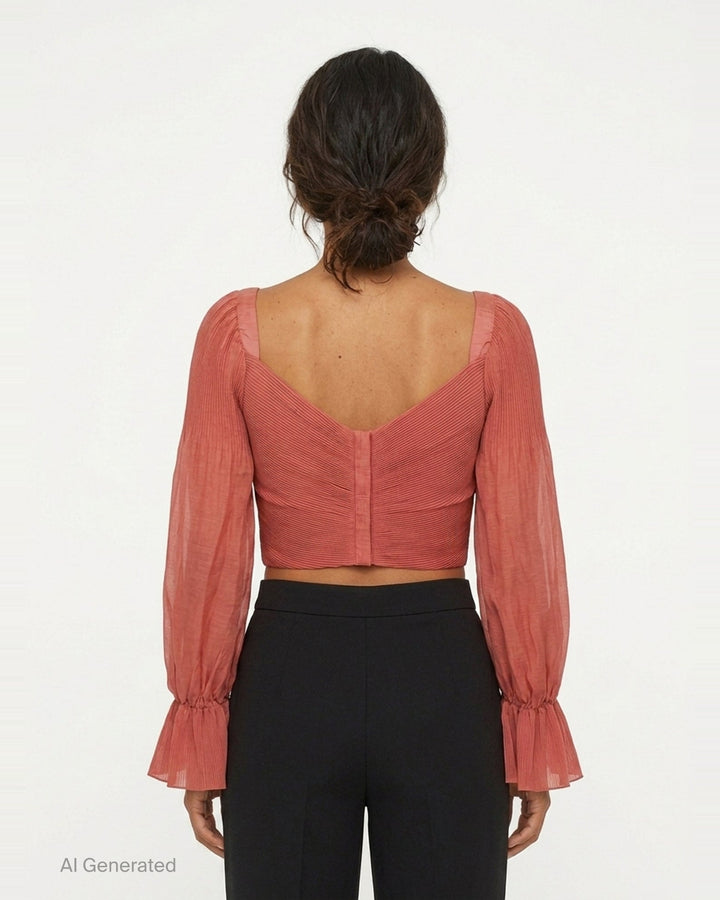 Pleated Bodice Wrap Top | Zimmermann | Club21 - back