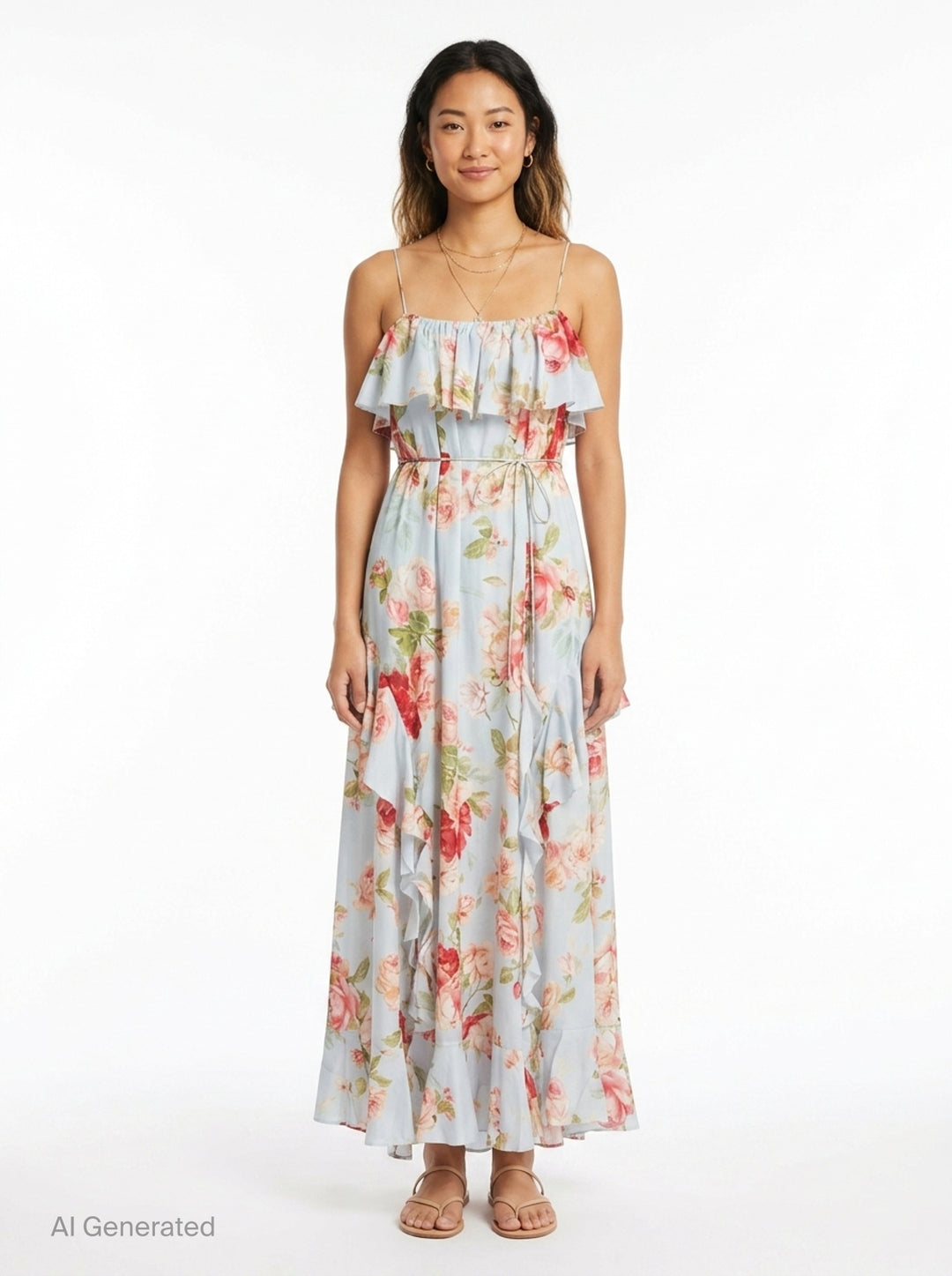 Roselight Frill Maxi Dress | Zimmermann | Club21 - front