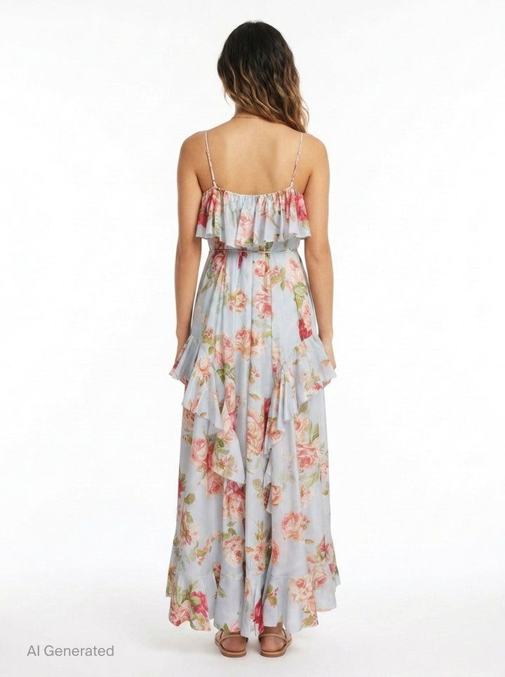 Roselight Frill Maxi Dress | Zimmermann | Club21 - back