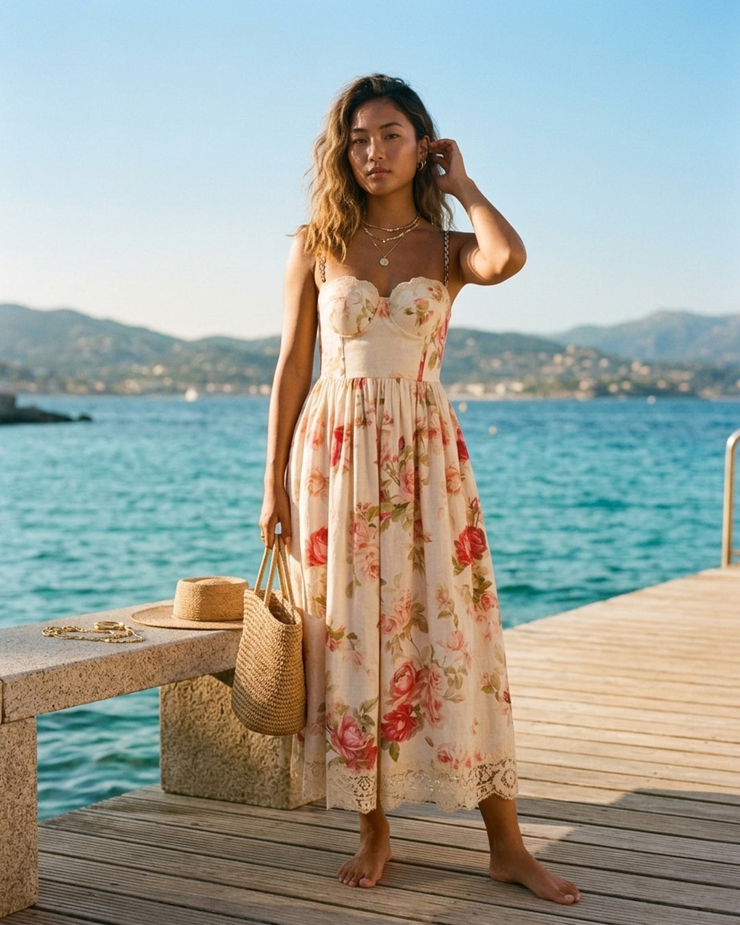 Roselight Picnic Maxi Dress | Zimmermann