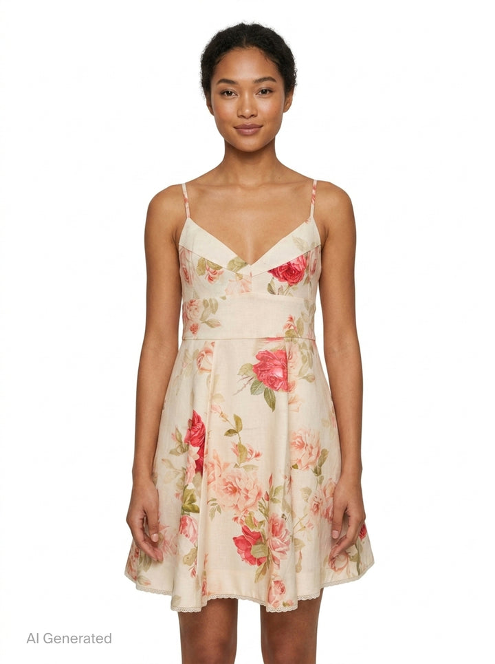 Roselight Picnic Mini Dress | Zimmermann | Club21 - front