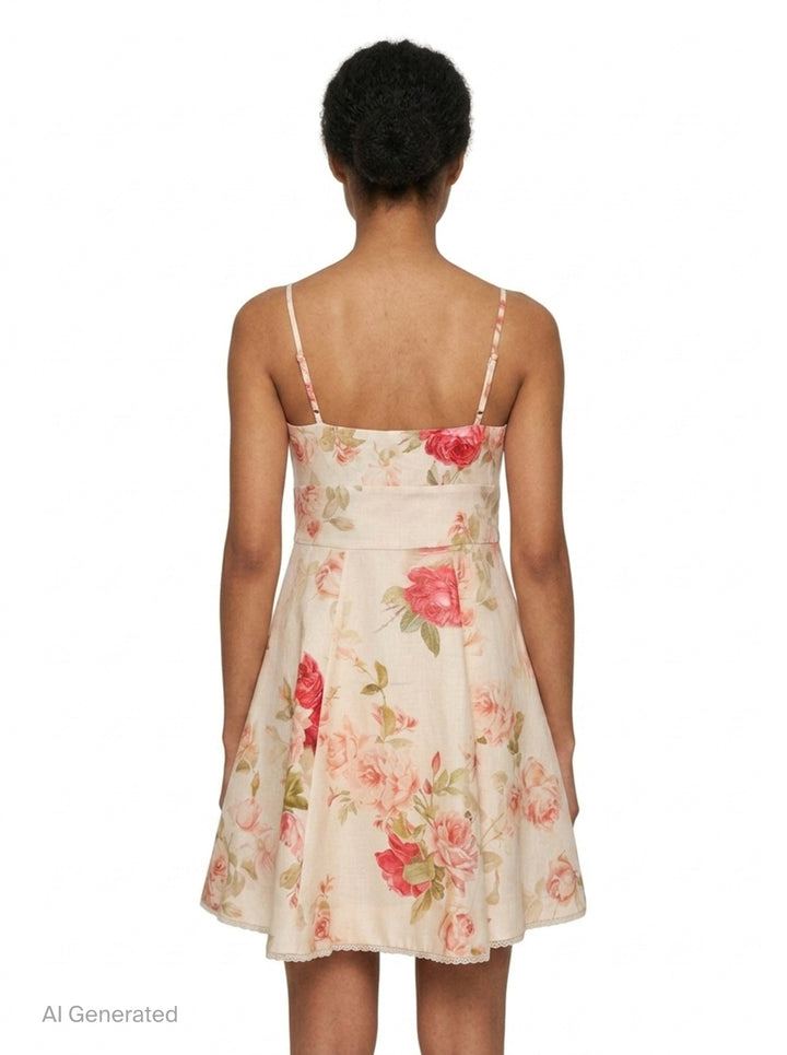 Roselight Picnic Mini Dress | Zimmermann | Club21 - back