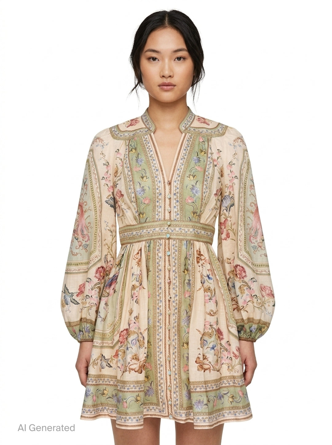 Roselight Plunge Mini Dress | Zimmermann | Club21 - front