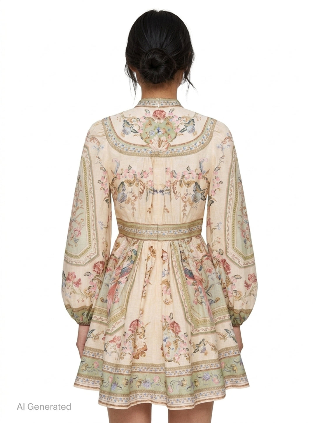 Roselight Plunge Mini Dress | Zimmermann | Club21 - back