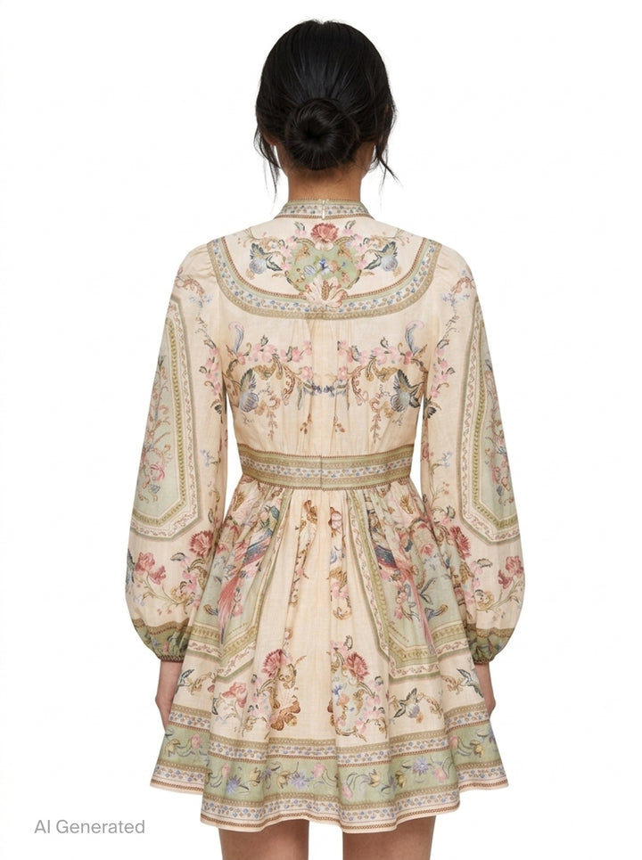 Roselight Plunge Mini Dress | Zimmermann | Club21 - back