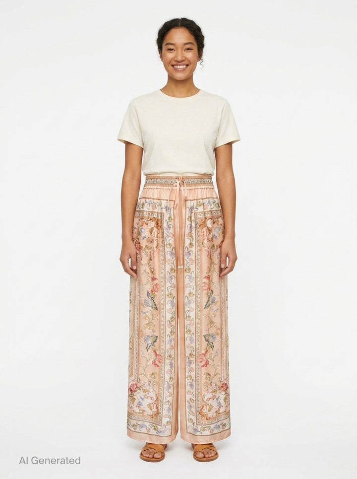 Roselight Relaxed Pants | Zimmermann | Club21 - front