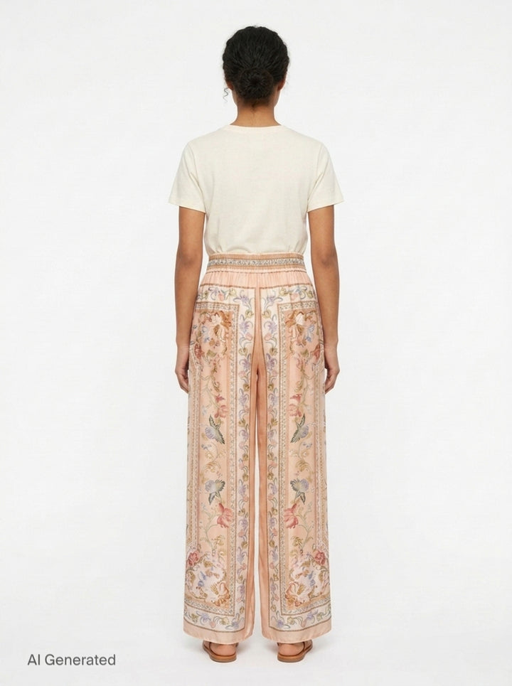 Roselight Relaxed Pants | Zimmermann | Club21 - back
