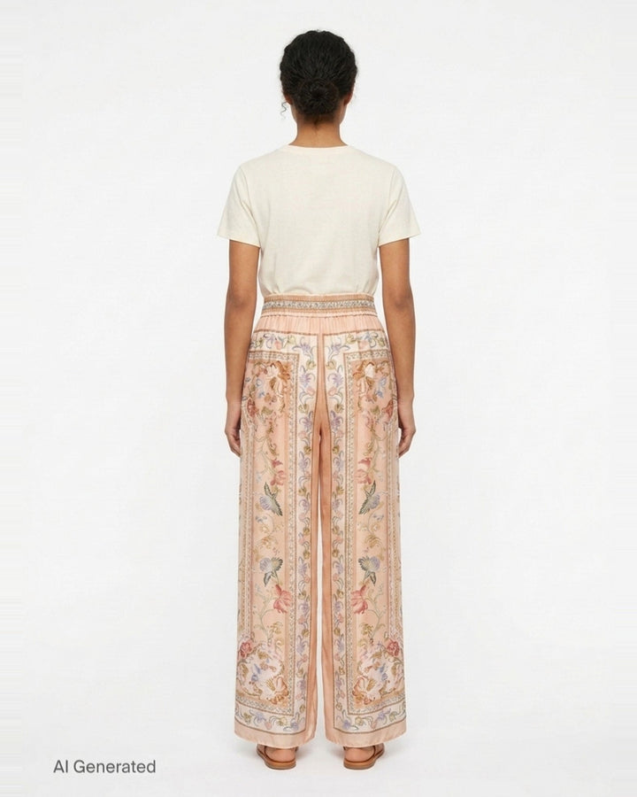 Roselight Relaxed Pants | Zimmermann | Club21 - back