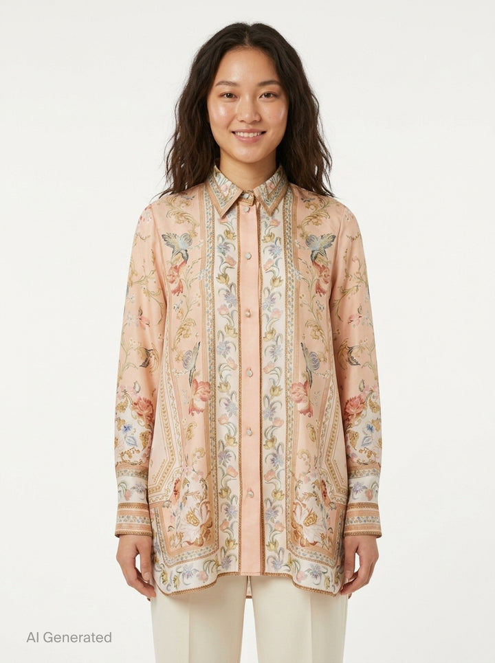 Roselight Relaxed Shirt | Zimmermann | Club21 - front