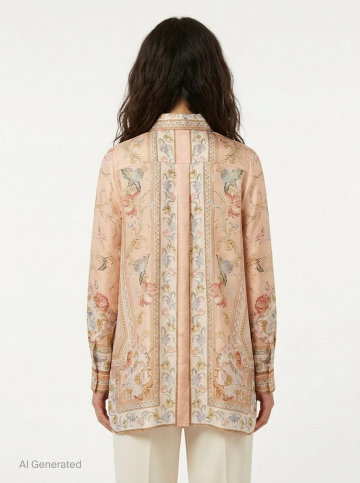 Roselight Relaxed Shirt | Zimmermann | Club21 - back