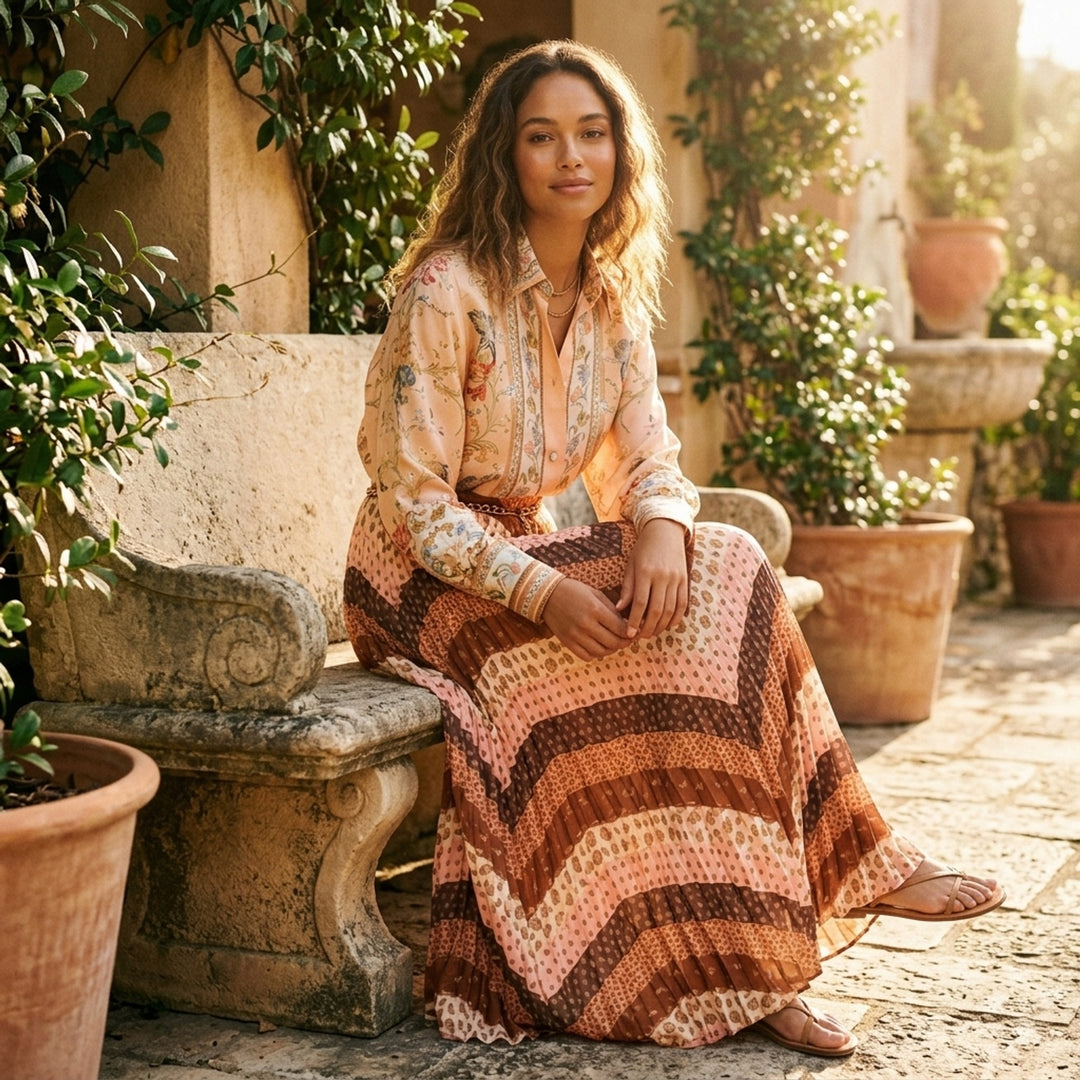 Sunray Pleated Maxi Skirt | Zimmermann | Club21 - lifestyle