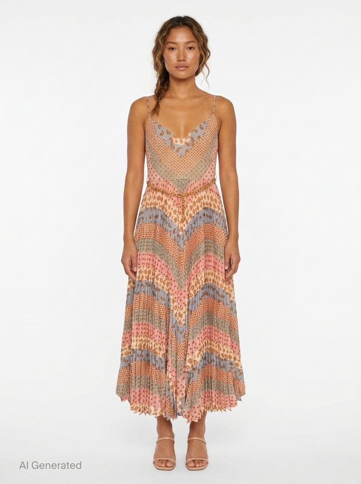 Sunray Pleated Picnic Dress | Zimmermann | Club21 - front