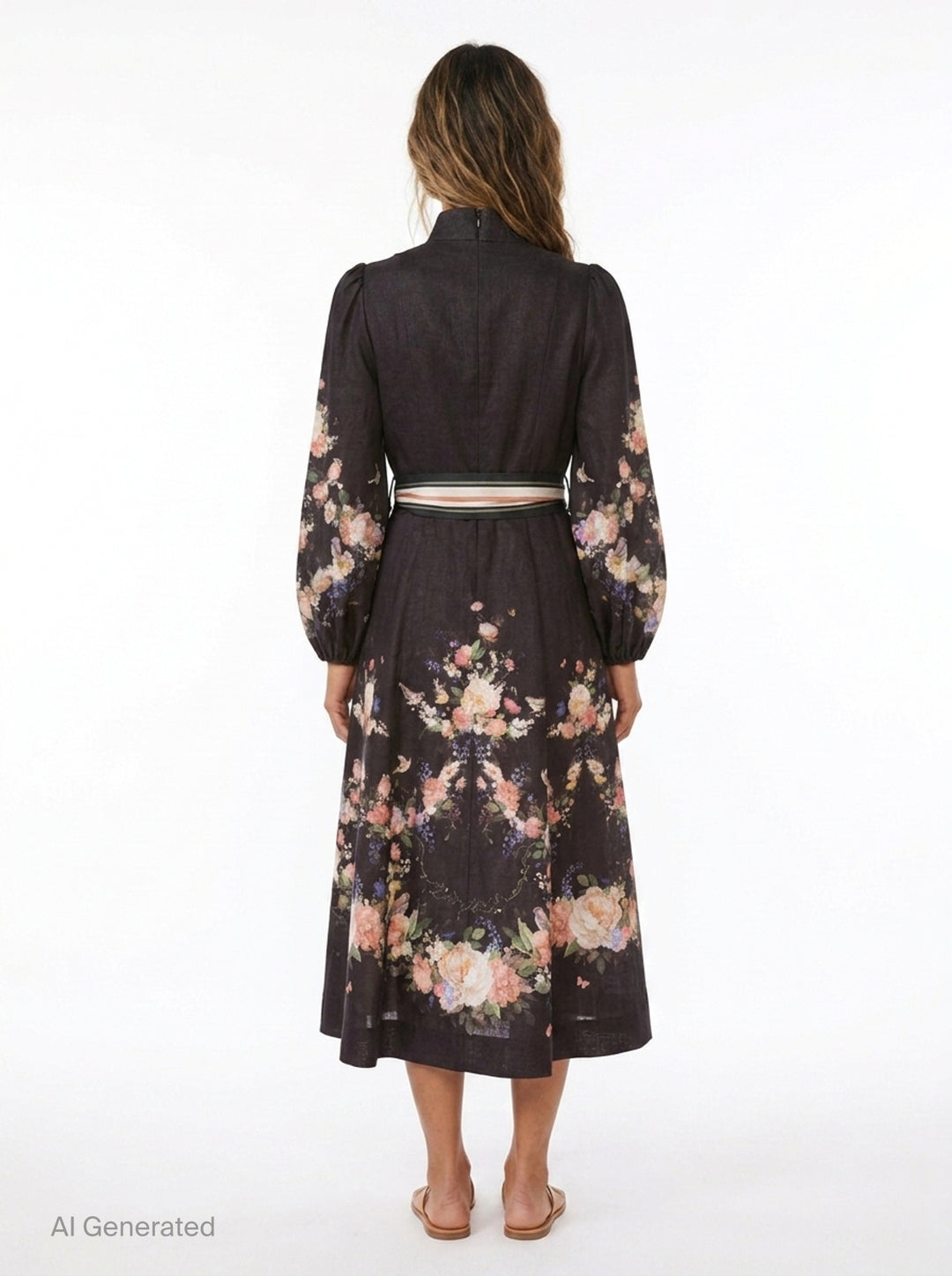 Valiant Button Midi Dress | Zimmermann | Club21 - back