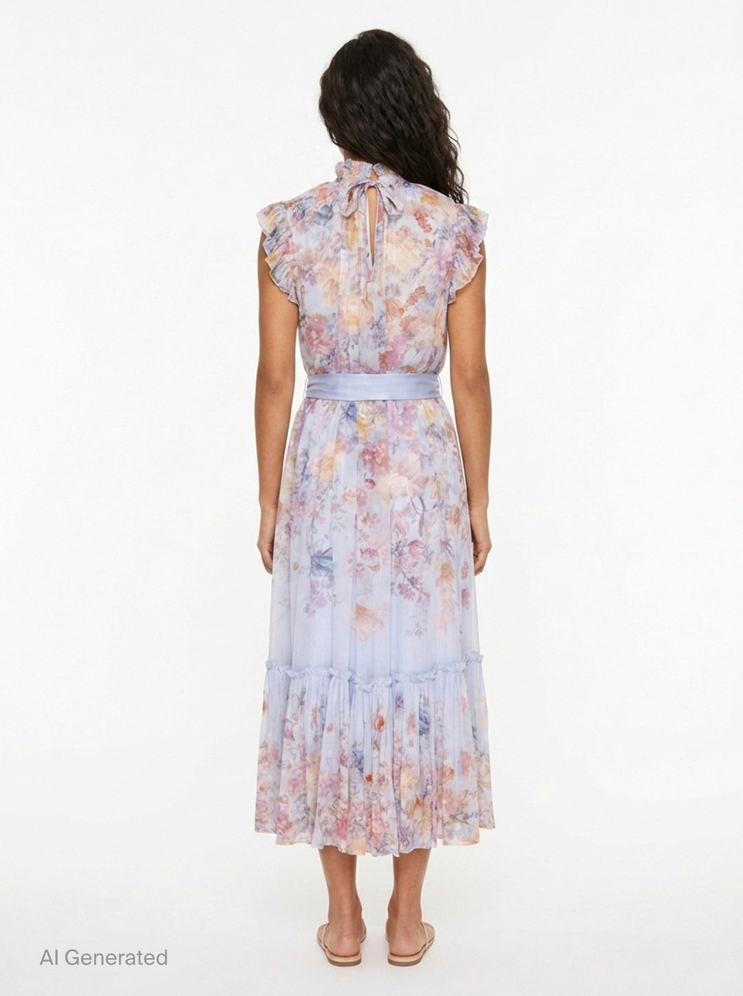 Valiant Flutter Midi Dress | Zimmermann | Club21 - back