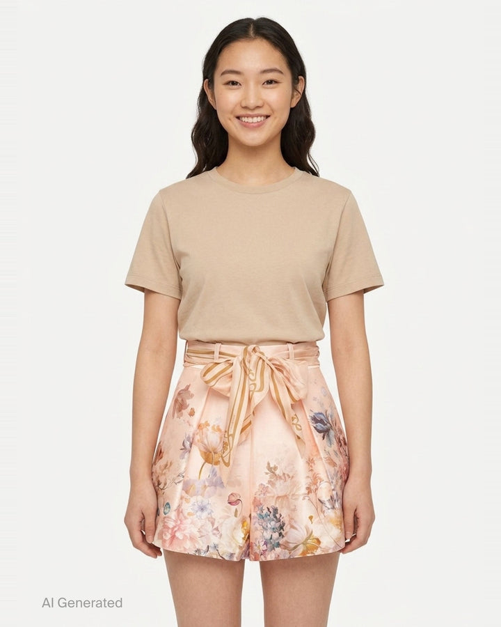 Valiant Tuck Shorts | Zimmermann | Club21 - front