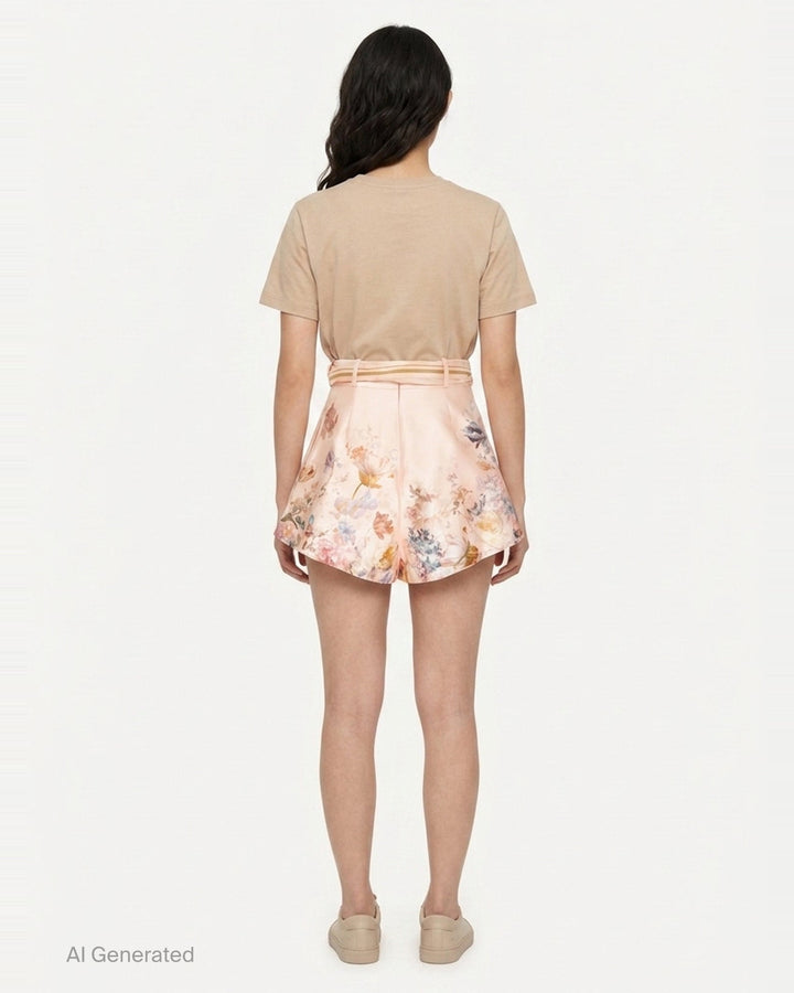 Valiant Tuck Shorts | Zimmermann | Club21 - back