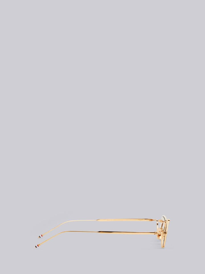 White Gold Tortoise Enamel Eyewear