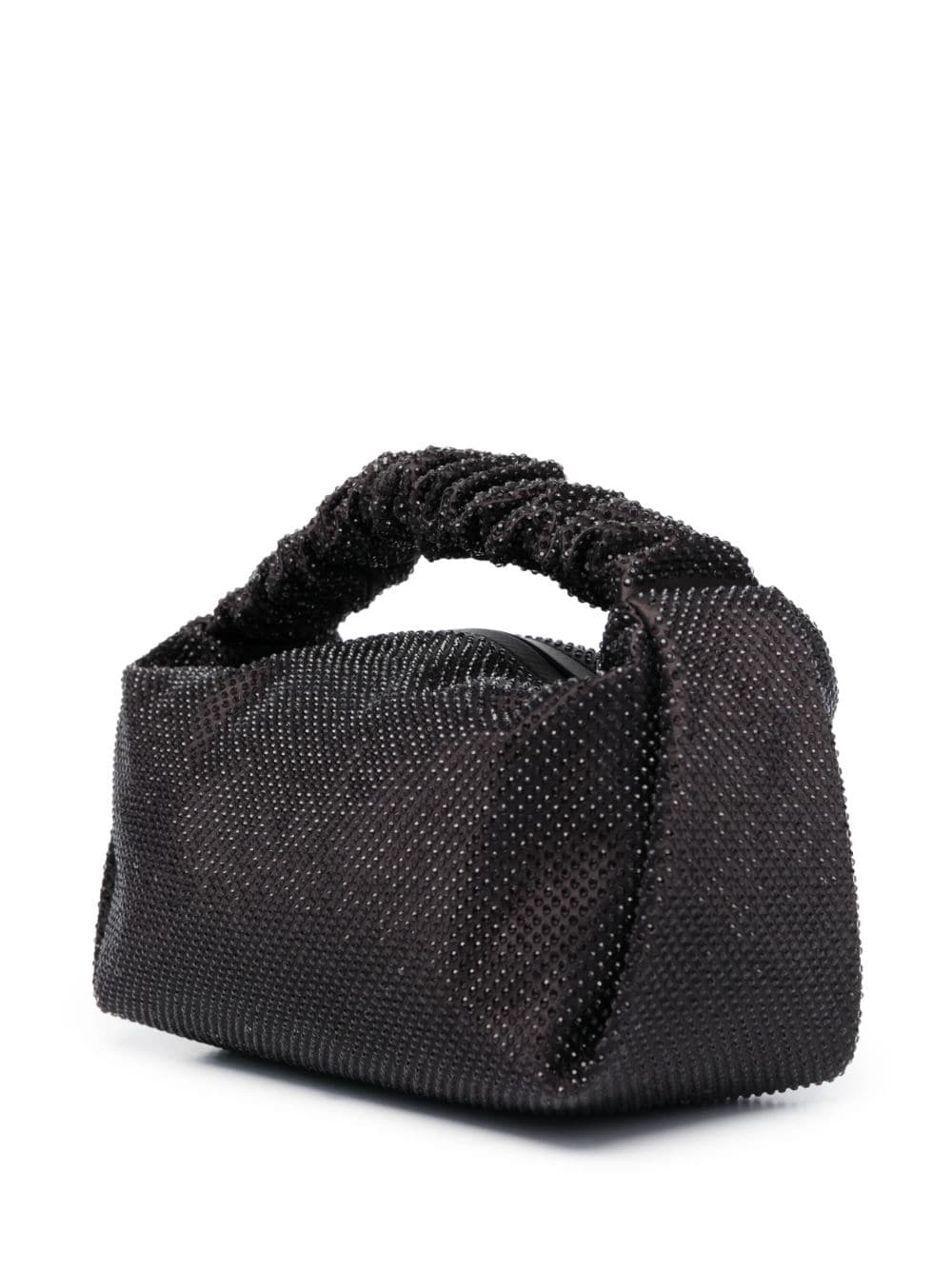 Scrunchie Mini Bag In Satin With Clear Beads