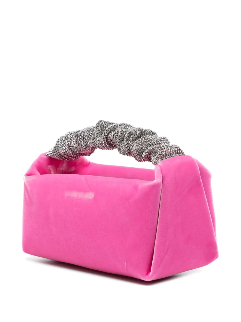 Scrunchie Mini Bag In Velvet Crystal