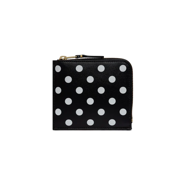 Dots Printed Leather Wallet