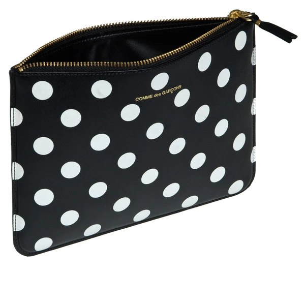 Dots Printed Leather Wallet