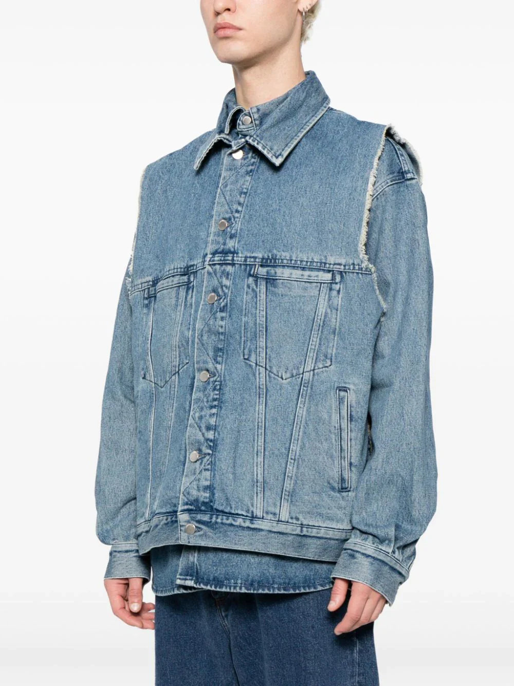 Layered Denim Shirt