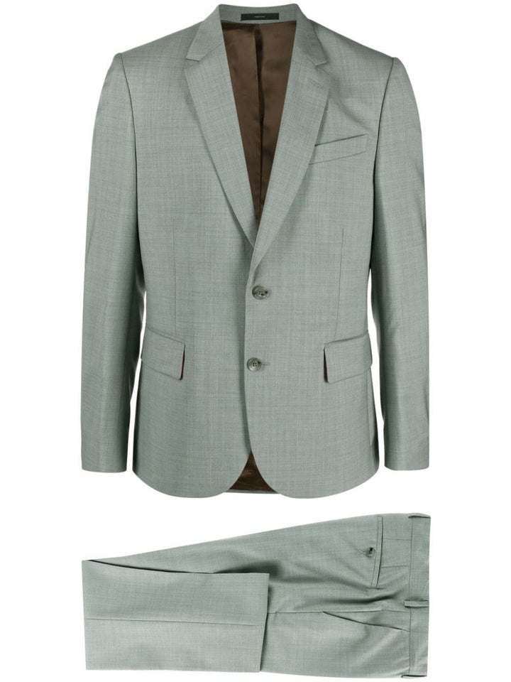 Mens Tailored Fit 2 Button Suit