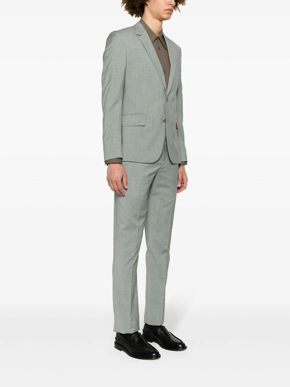 Mens Tailored Fit 2 Button Suit