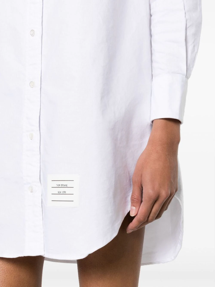 Crinkled Cotton Shirtdress