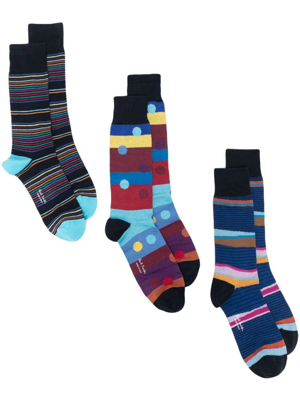 Men Sock 3 Pack Navy Mix