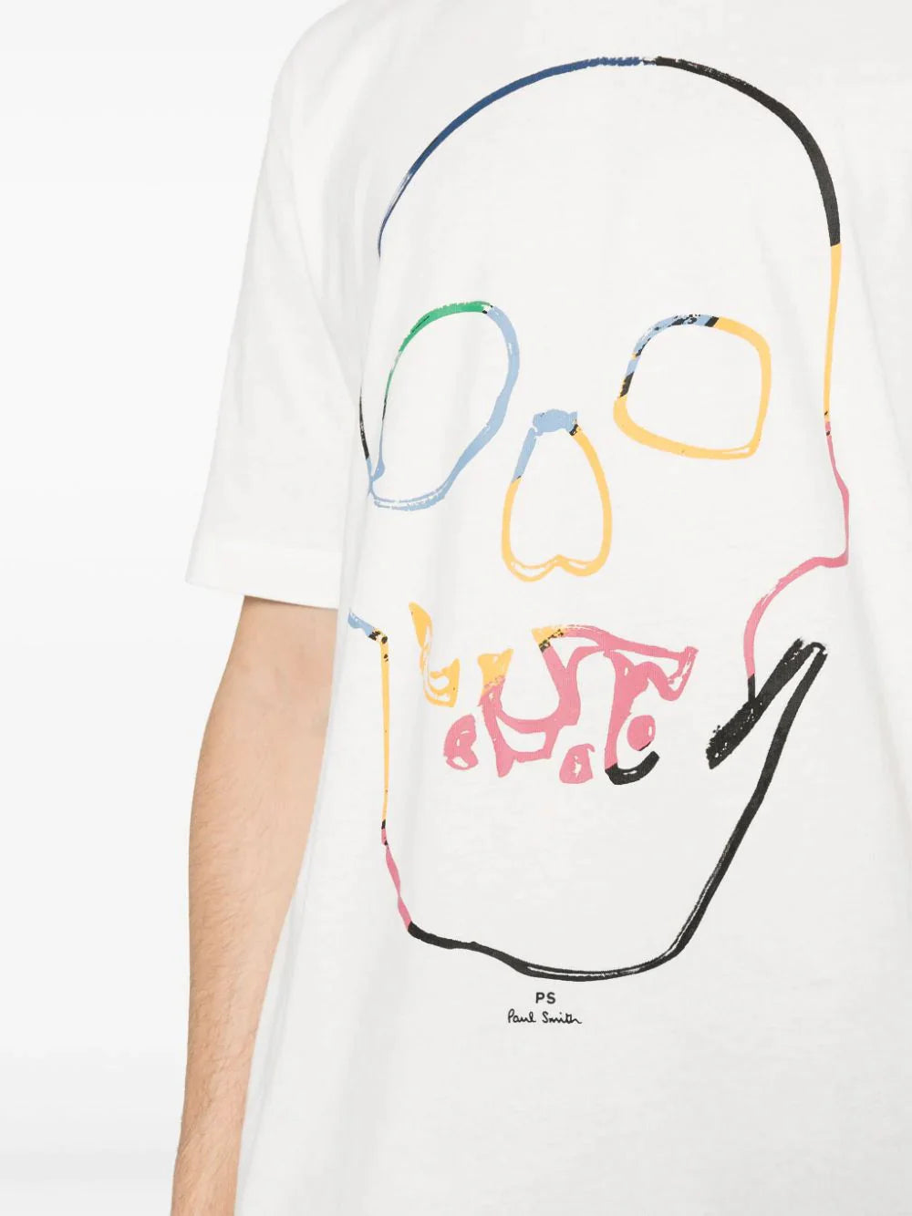 Mens T-Shirt Linear Skull