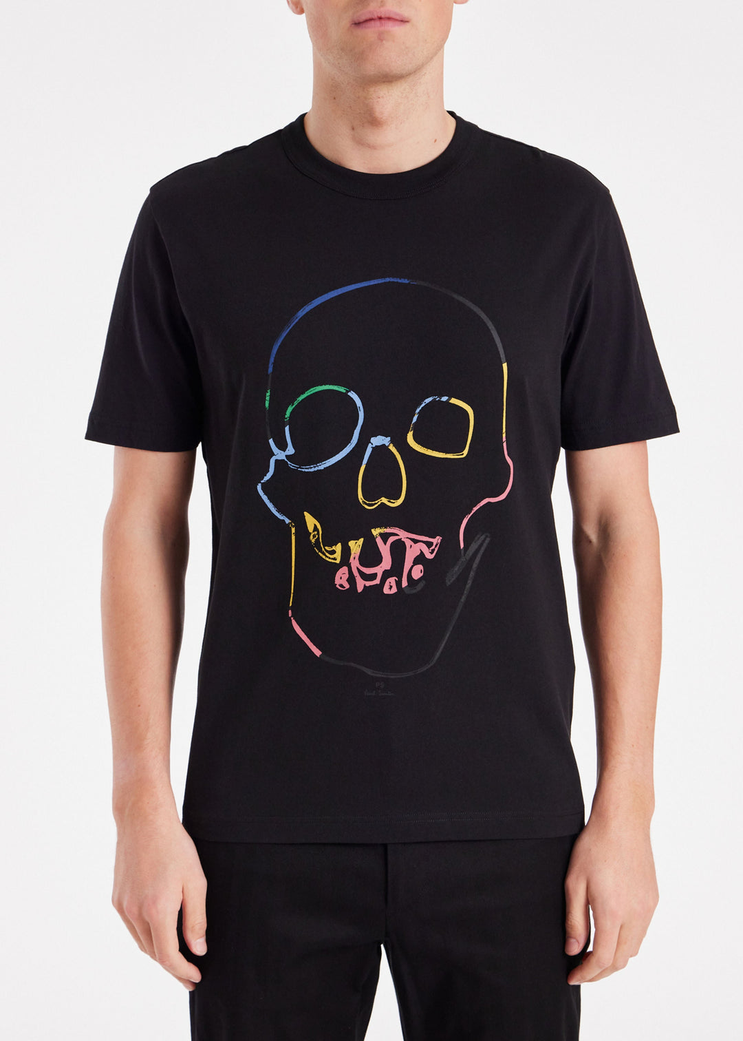 Mens T-Shirt Linear Skull