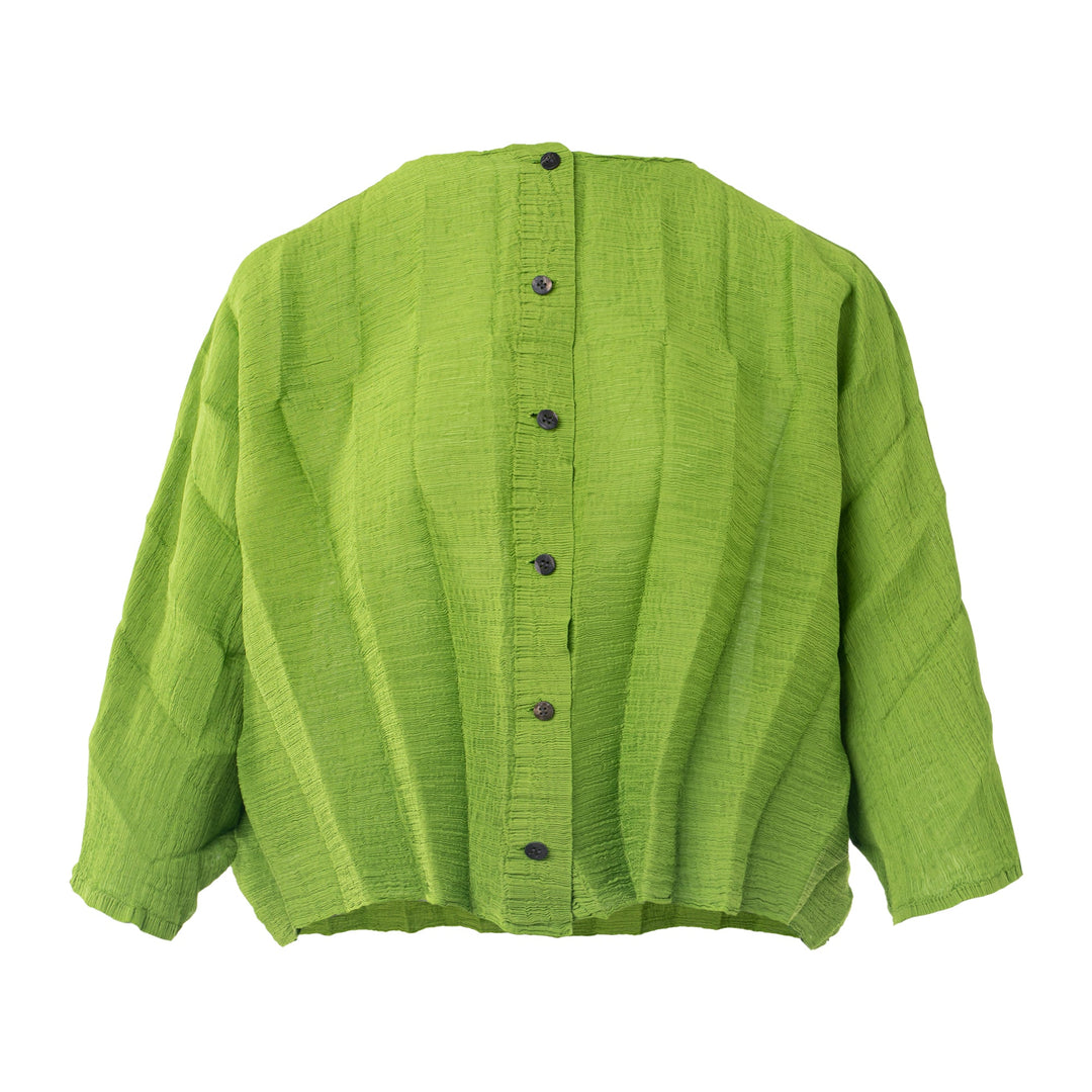 Sector See-Through Crepe Cardigan